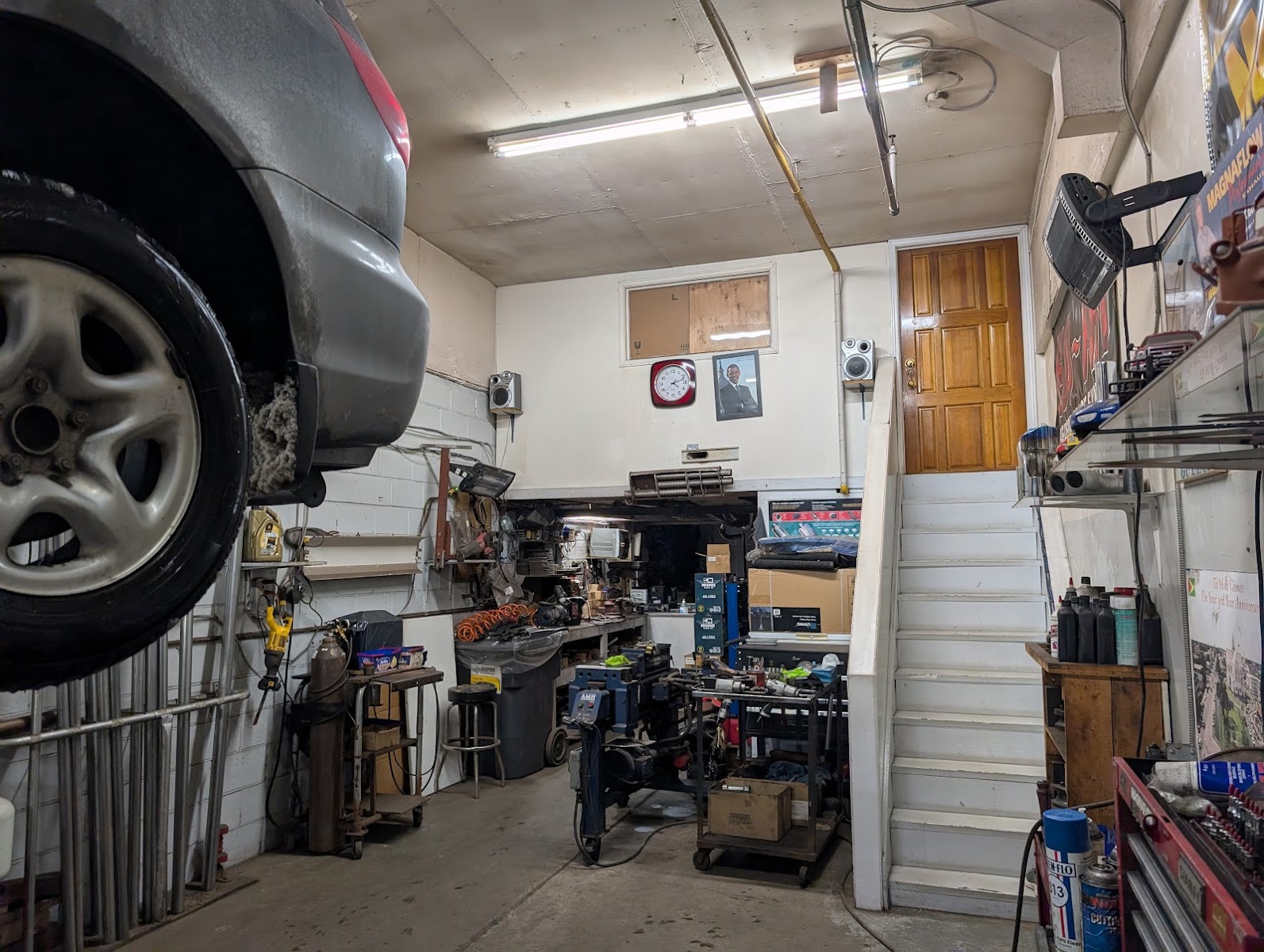 Inside the Arrowhead Muffler workshop